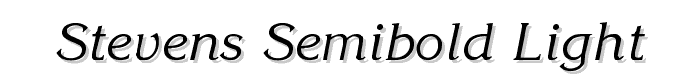 Stevens Semibold Light font